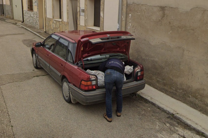 Google Street View image allegedly linked to the crime